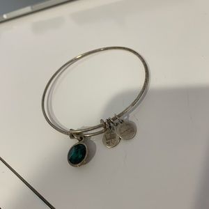 Emerald birthstone Alex and Ani Bracelet